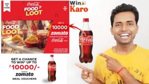 Coca Cola Food Loot Win Zomato Voucher new offer Redeem