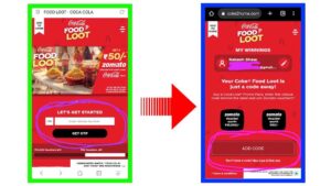 Coca Cola Zomato Voucher offer Redeem, Coca Cola Food Loot Zomato Voucher offer Redeem,