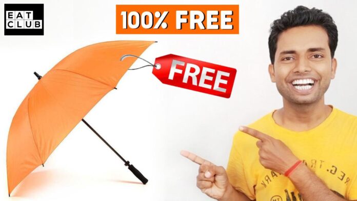 Free Umbrella Offer, How to Free Order Umbrella in online, Eat Club Free Umbrella Offer, EatClub App Free Umbrella Offer, Free Shopping Offer, Free Shopping Offers, Free Products Order In Online, New Free Shopping Offers,